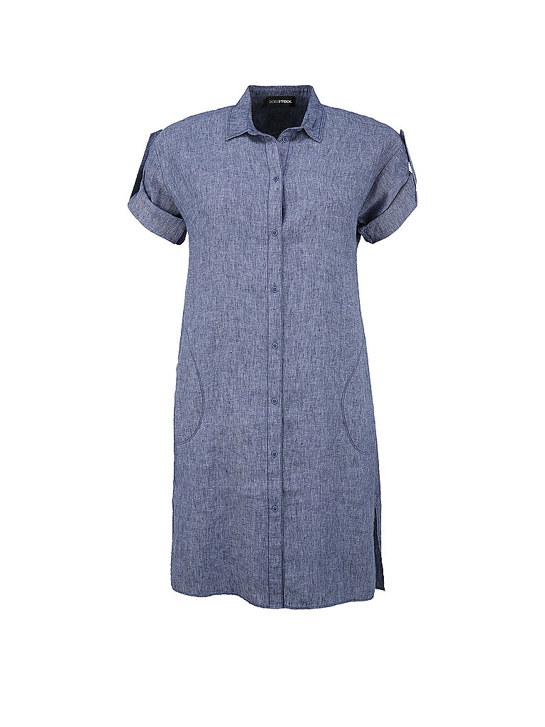 DORIS STREICH Leinenkleid blau | 42